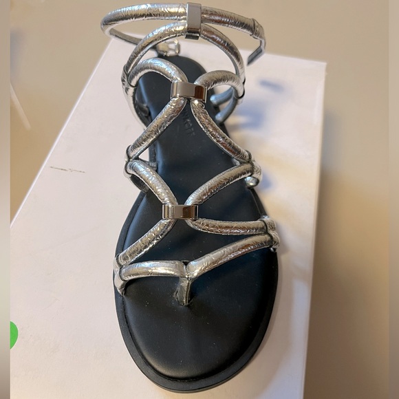 REBECCA MINKOFF Sarle Metallic-Strap Sandal Flats Size 6.5 - Picture 9 of 9